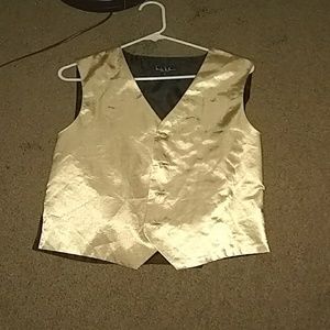 Gold and black vest